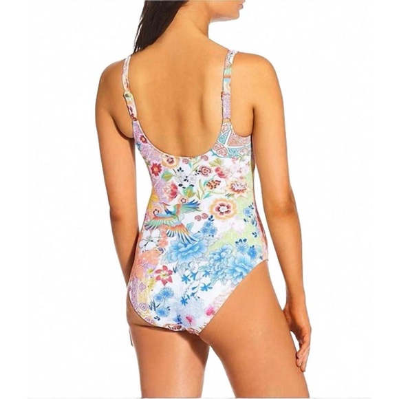 NWT JOHNNY WAS Reverse Pique Tank One Piece Paula M - Picture 3 of 11